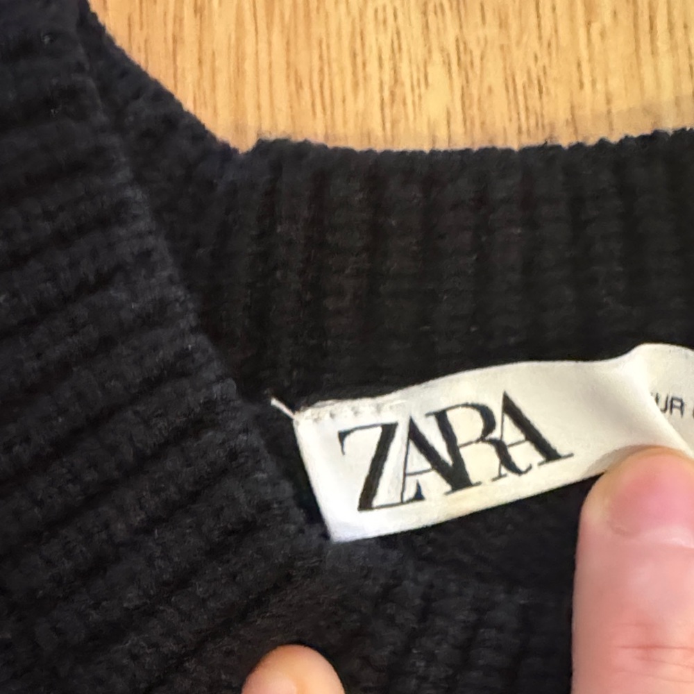 Zara Black and White Striped Sweater - Picture 3 of 10